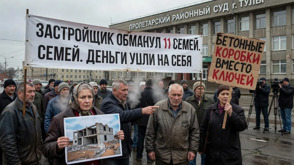 Застройщик обманул 11 семей. Деньги ушли на себя