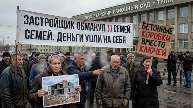 Застройщик обманул 11 семей. Деньги ушли на себя